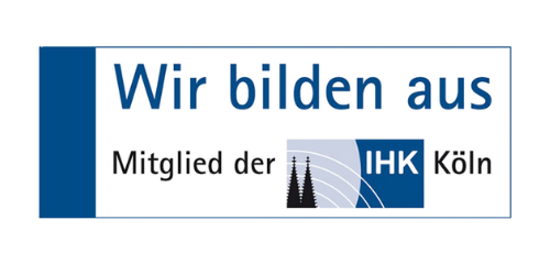 Wir bilden aus, Mitglied der IHK Köln Logo